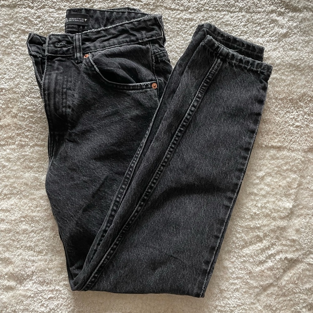 ZARA black straight jeans